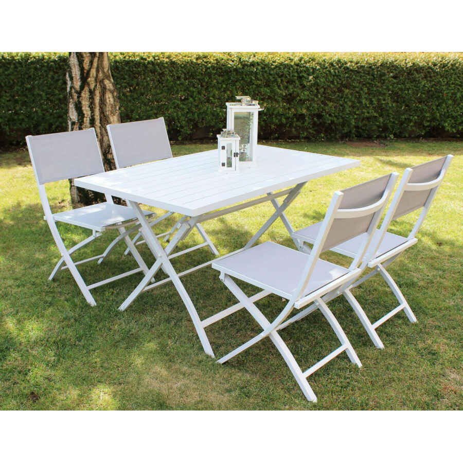 Sedia da Giardino Pieghevole in Alluminio,Textilene cm 58x46x85 – NIVEK