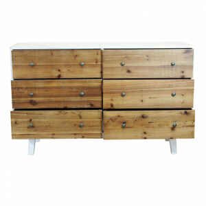 Cassettiera con sei cassetti in Legno cm 146x45x90 – LUKE