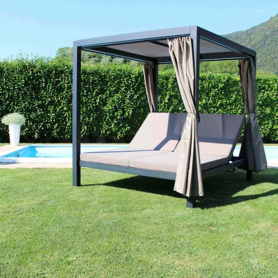 Gazebo Letto in Alluminio cm 209×188,5×206 – RICH