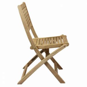 Sedia da Giardino Pieghevole in Legno,Teak cm 42x51x85 – THOR