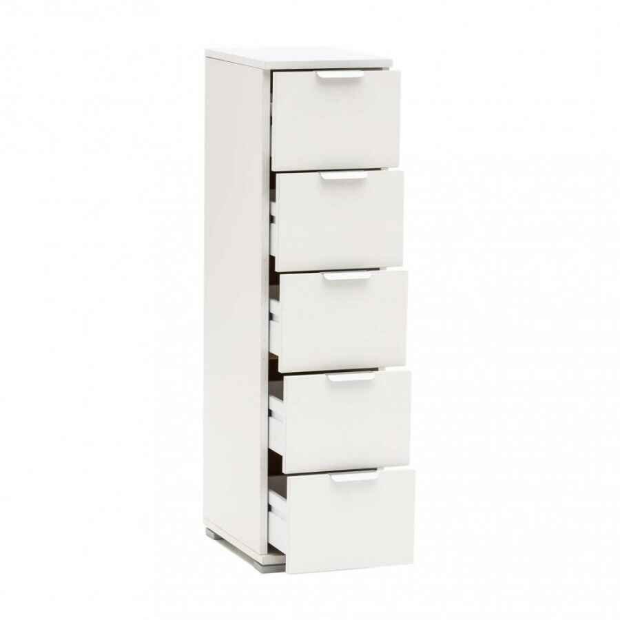 Cassettiera 5 cassetti in Truciolare cm 27x38x103 – LANCELOT