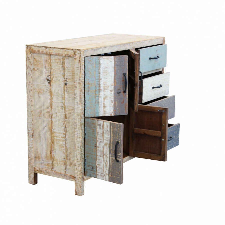 Mobile 4 cassetti 4 ante in Legno cm 100x40x86 – FREDDY