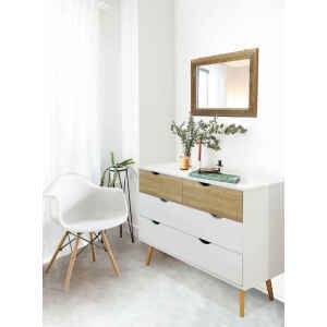Specchio in Pino riciclato cm 50,5×3,5×70,5 – PINE
