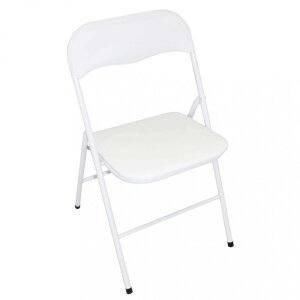 Sedia Pieghevole Salvaspazio in Acciaio,PVC cm 44x45x79 – SLIM