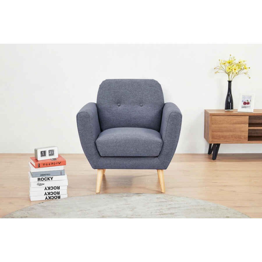 Poltrona Moderna in Tessuto cm 84x79x86 – SILENTE