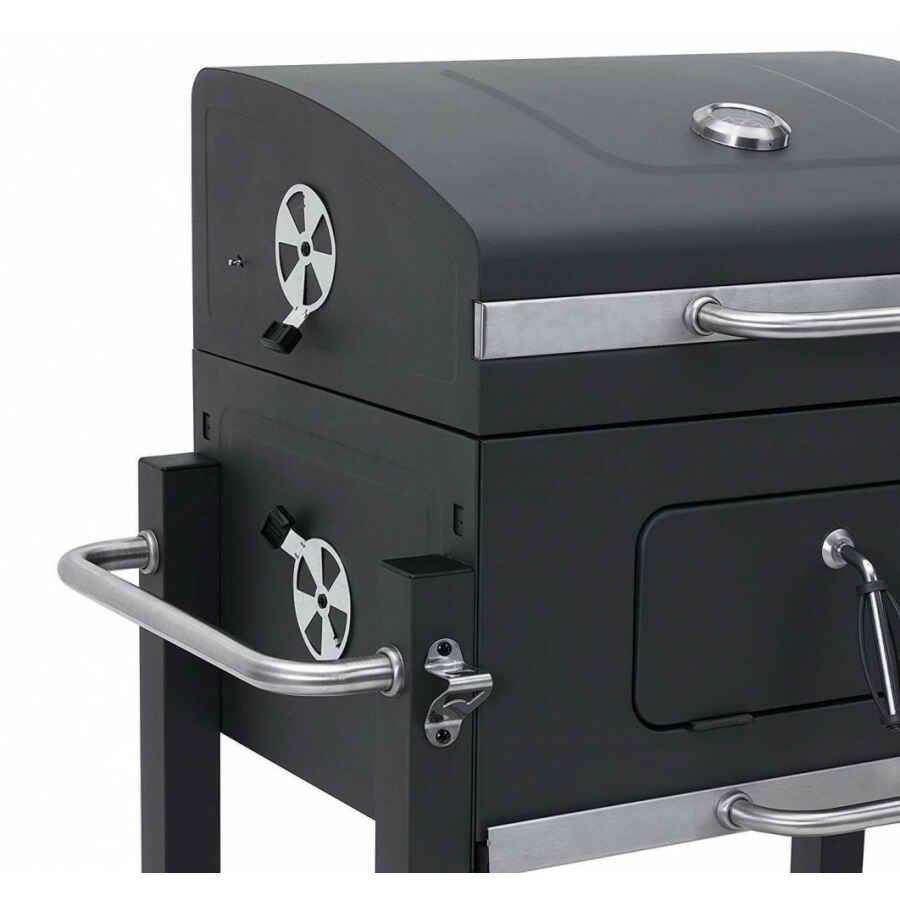 Barbecue a carbonella con coperchio in Acciaio cm 115x67x107,5 – HOMER