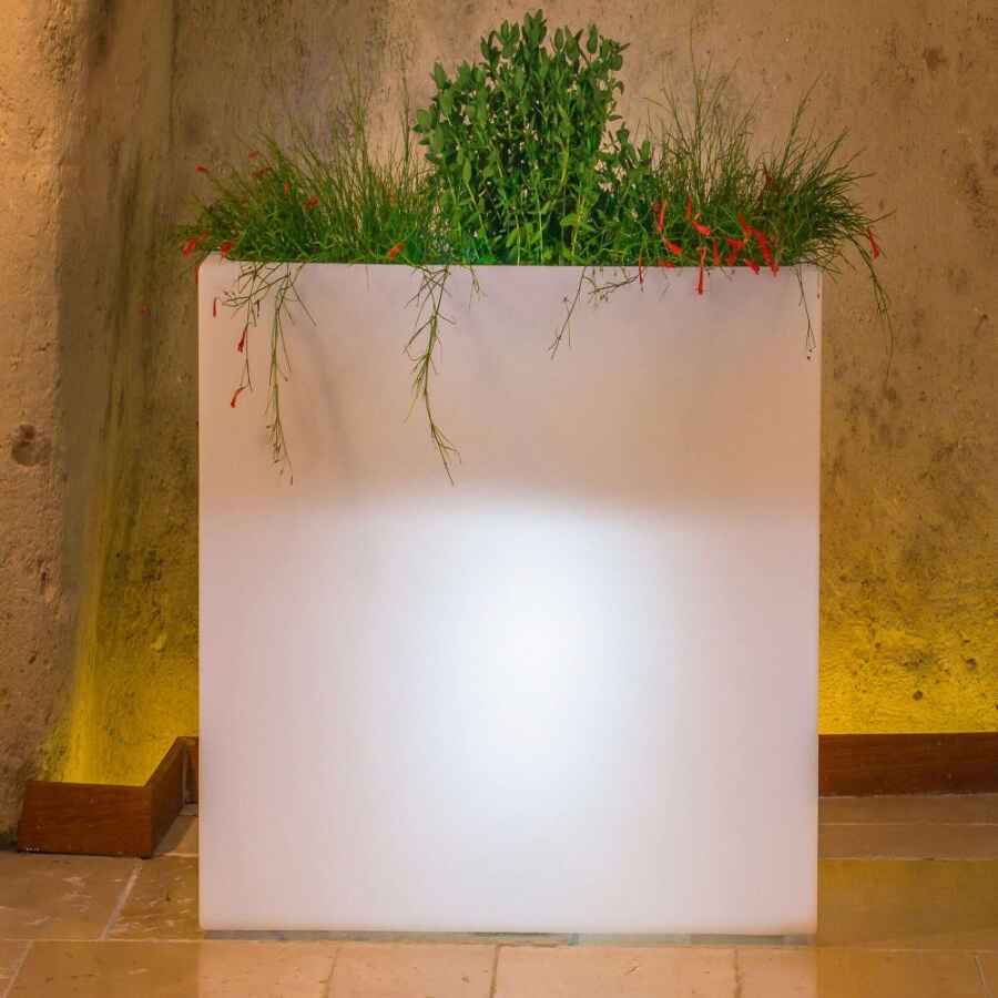 Fioriera Luminiosa RGB con pannello Solare cm 90x30x80 – JIM