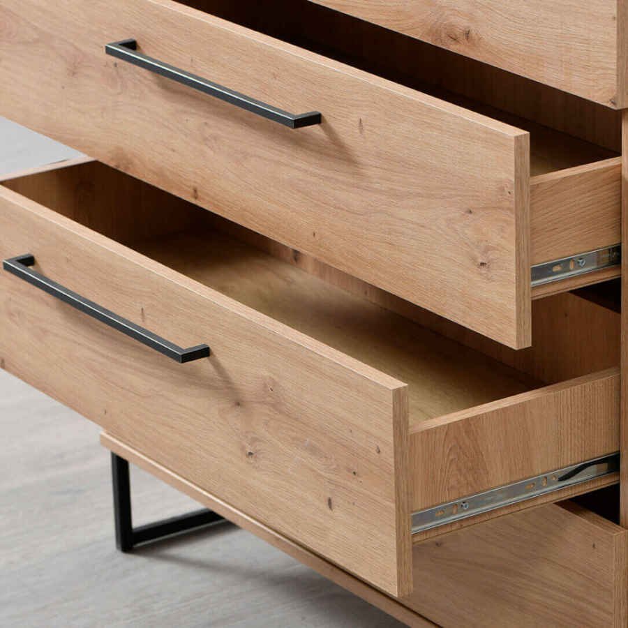 cassettiera moderna 4 cassetti cm 91,5 x 42 x 92,5 h – ZENWOOD