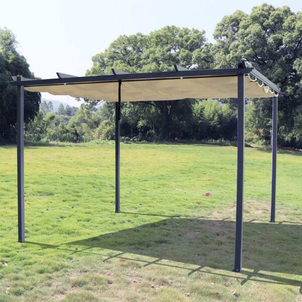 Gazebo da Giardino 3×3 in acciaio,poliestere – BRENNAN