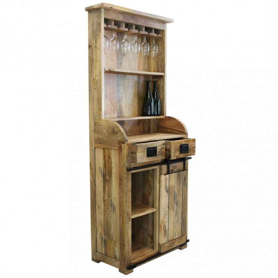 Credenza per soggiorno Industrial in Legno cm 80x40x190 – RICK