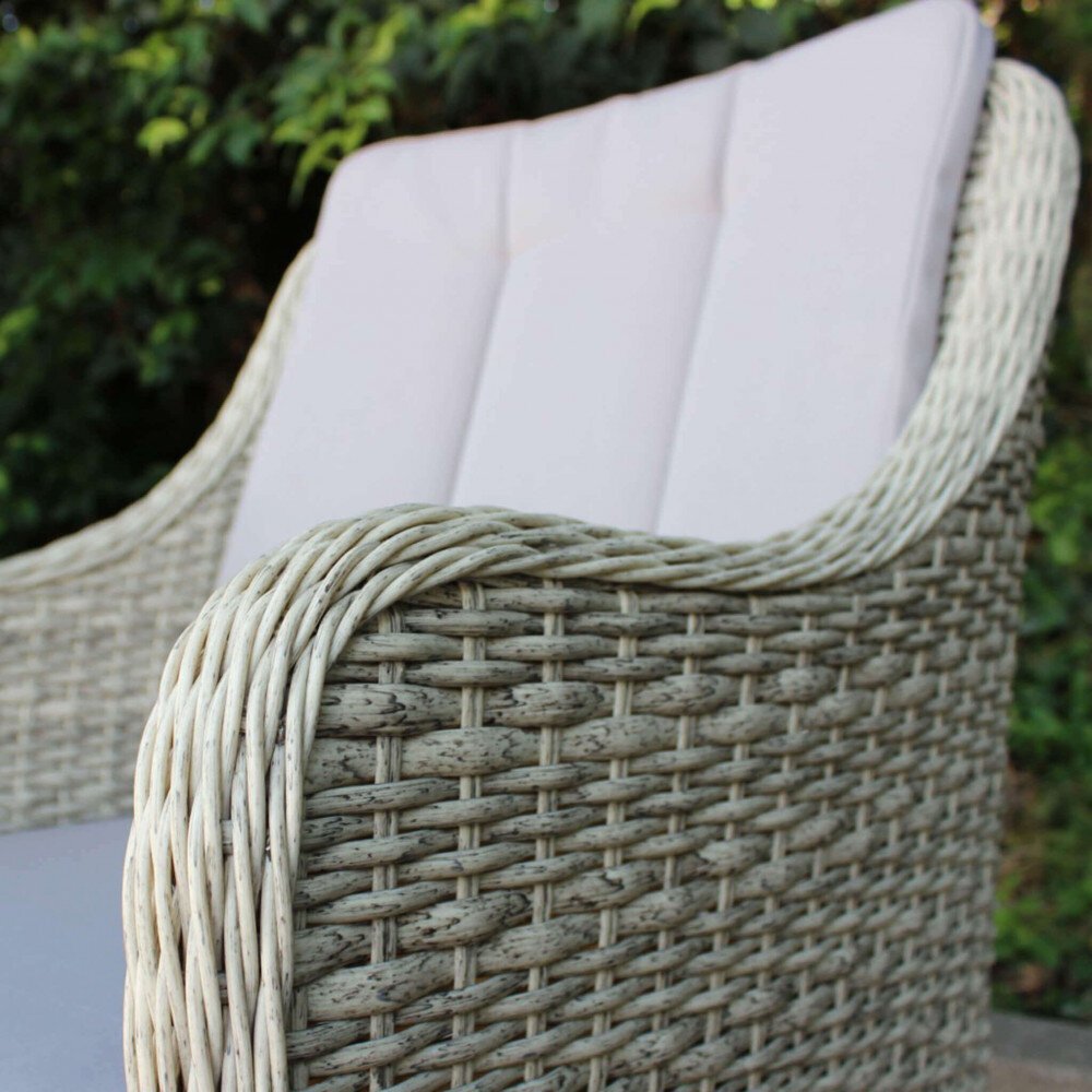 Poltrona da Giardino con cuscini in Wicker,Alluminio cm 58x60x88 – NED