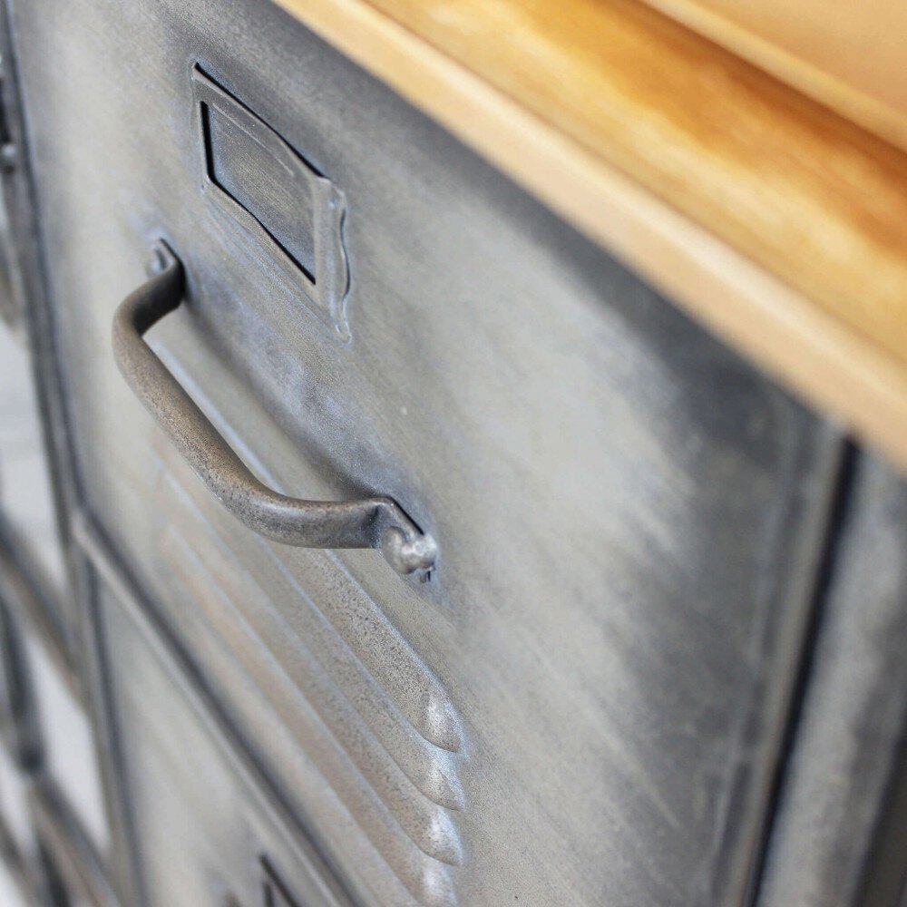 Madia in Acciaio,Legno cm 124,5×40,5×83 – CHRISTMAS
