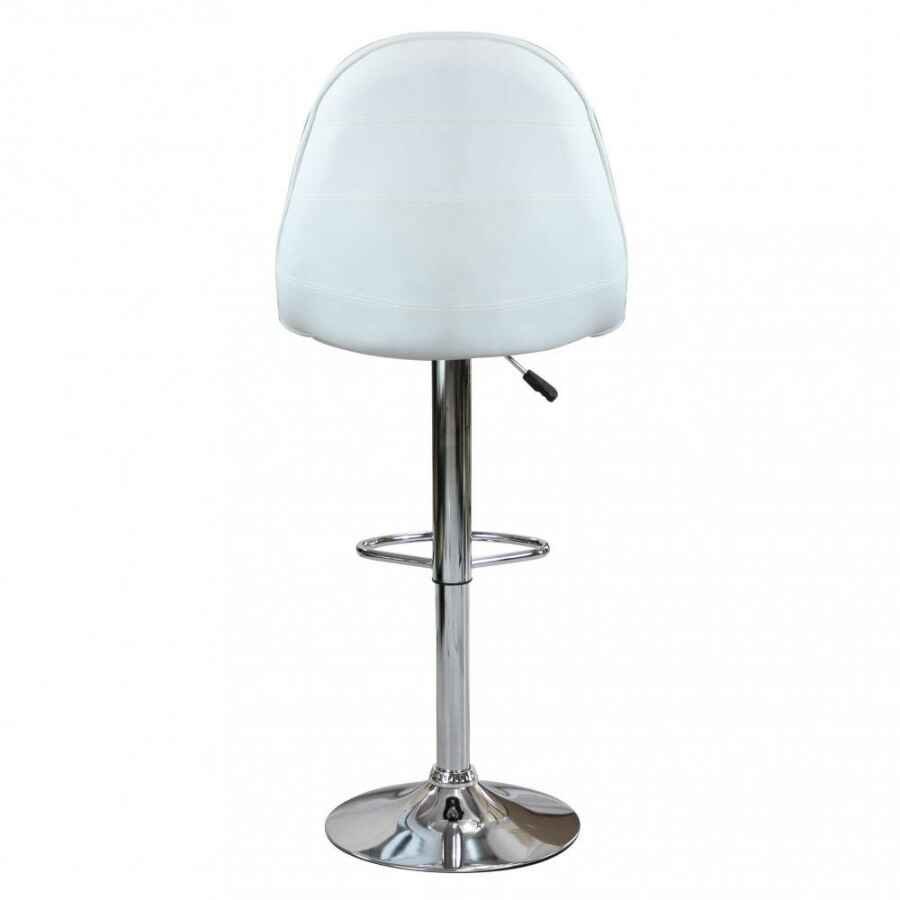 Sgabello Moderno per Sala da Pranzo in Ecopelle,Metallo cm 59x55x116 – SHAW