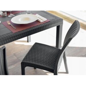 Tavolo da Giardino Rettangolare in Wicker cm 150×90 – WADE
