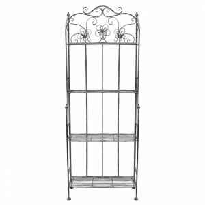 Eatagere 4 piani bianco ossidato in Acciaio cm 60x31x158 – NARDI