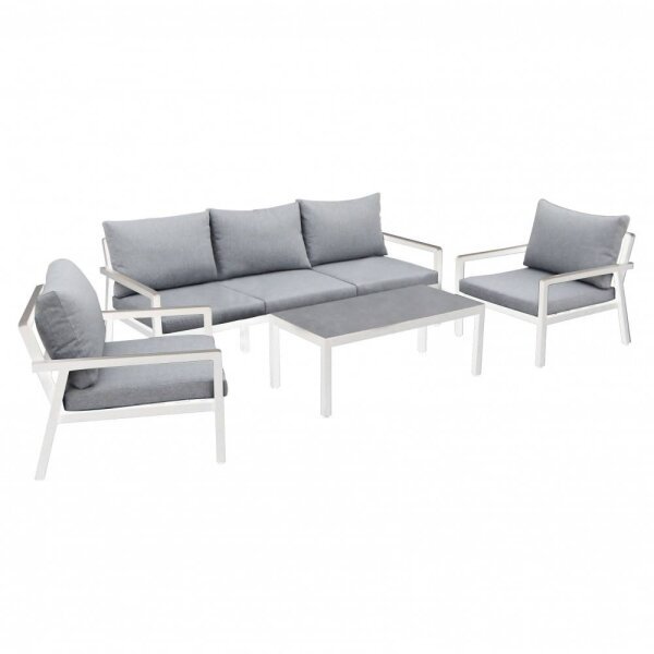 Salotto da Giardino 5 posti in Alluminio,Poliestere cm 78x85x76 – KENTON