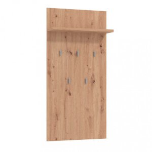 attaccapanni da parete moderno con mensola cm 67,2 x 19,6 x 137 h – OLLI