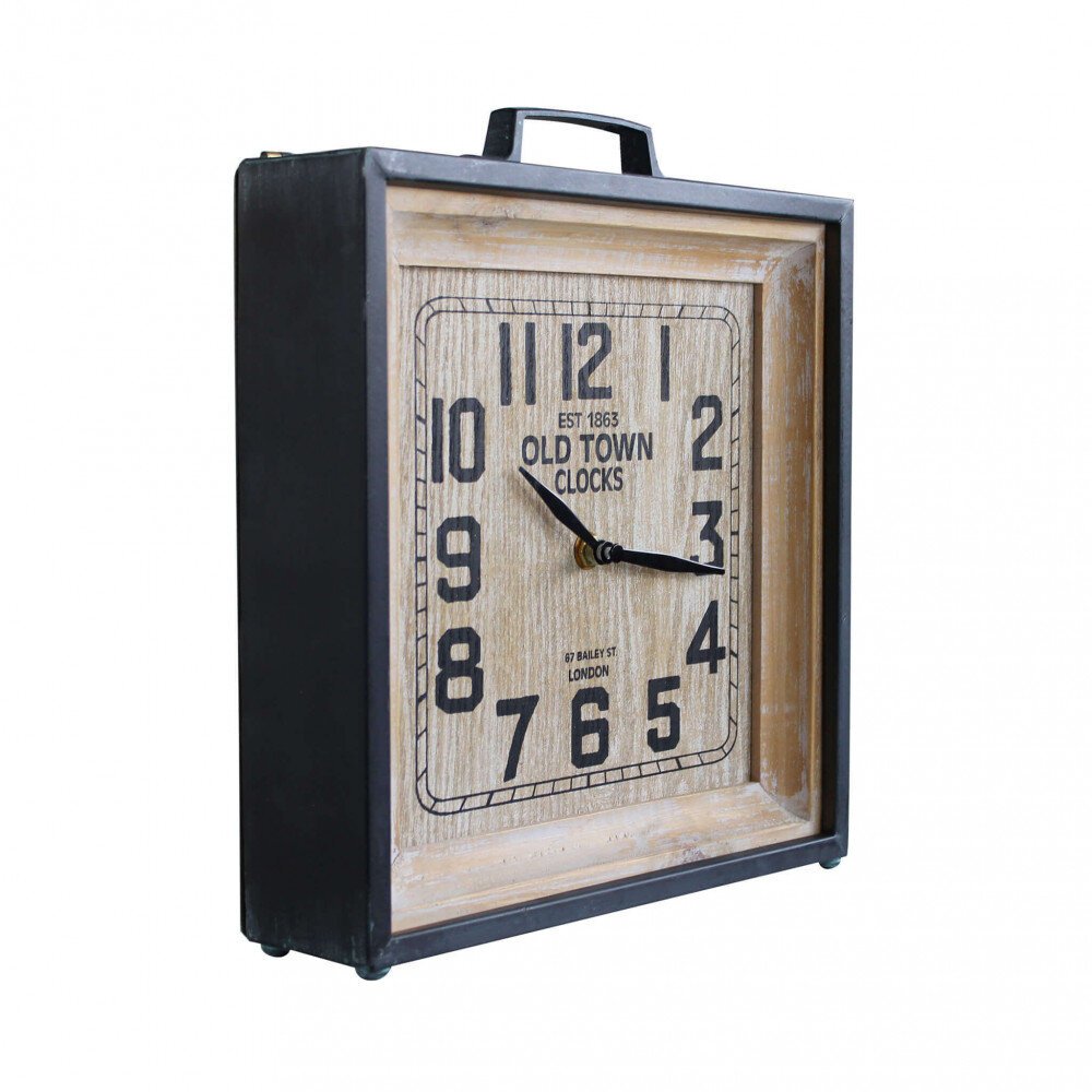 Orologio da parete in Acciaio,Vetro cm 25,5×7,5×28,5 – JUSTIN