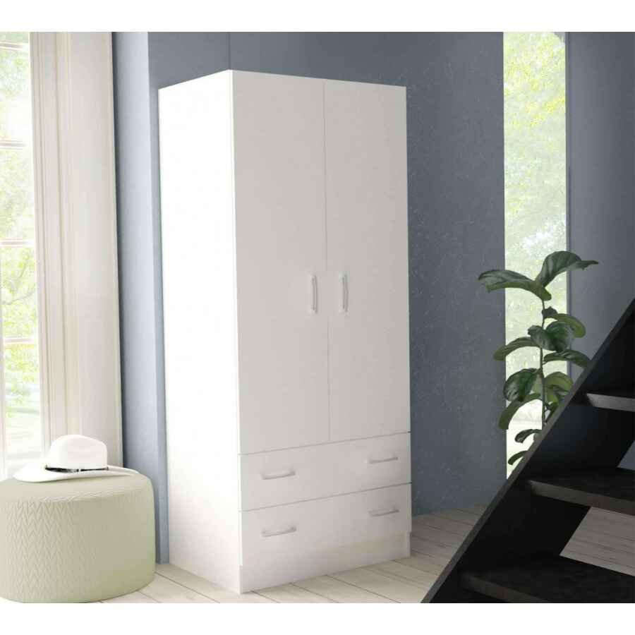 Armadio due ante in Truciolare cm 77x50x180 – COLE