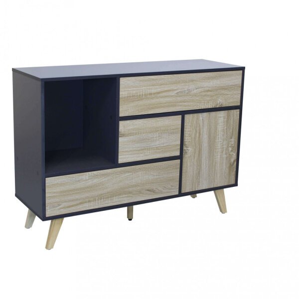 Madia con tre cassetti e un anta in Truciolare cm 119×39,5×85,6 – GRADY