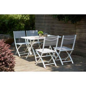 Sedia da Giardino Pieghevole in Alluminio,Textilene cm 58x46x85 – NIVEK