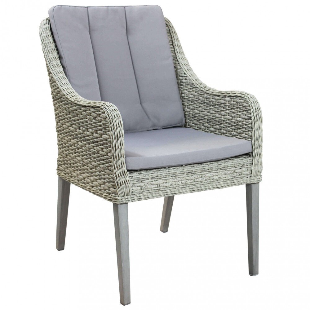 Poltrona da Giardino con cuscini in Wicker,Alluminio cm 58x60x88 – NED