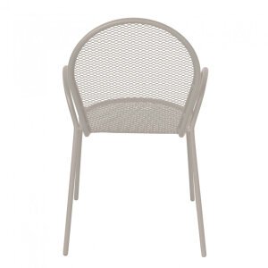 Poltrona da Giardino Impilabile in Acciaio cm 51x61x90 – JOEL