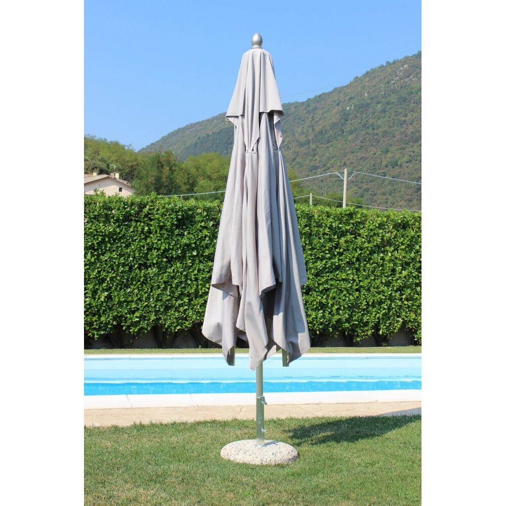 Ombrellone da Giardino 3×3 palo centrale in alluminio,poliestere – DAVIE