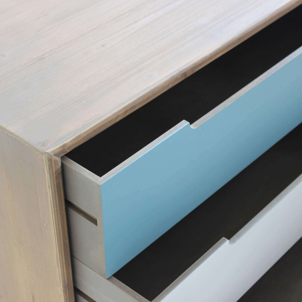 Mobile 3 cassetti in Legno cm 80×35,5×48,5 – LINDON