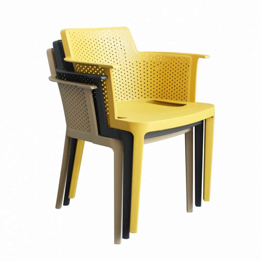 Poltrona da esterno ed interno in Polipropilene cm 60x58x76,5 – KAMALA