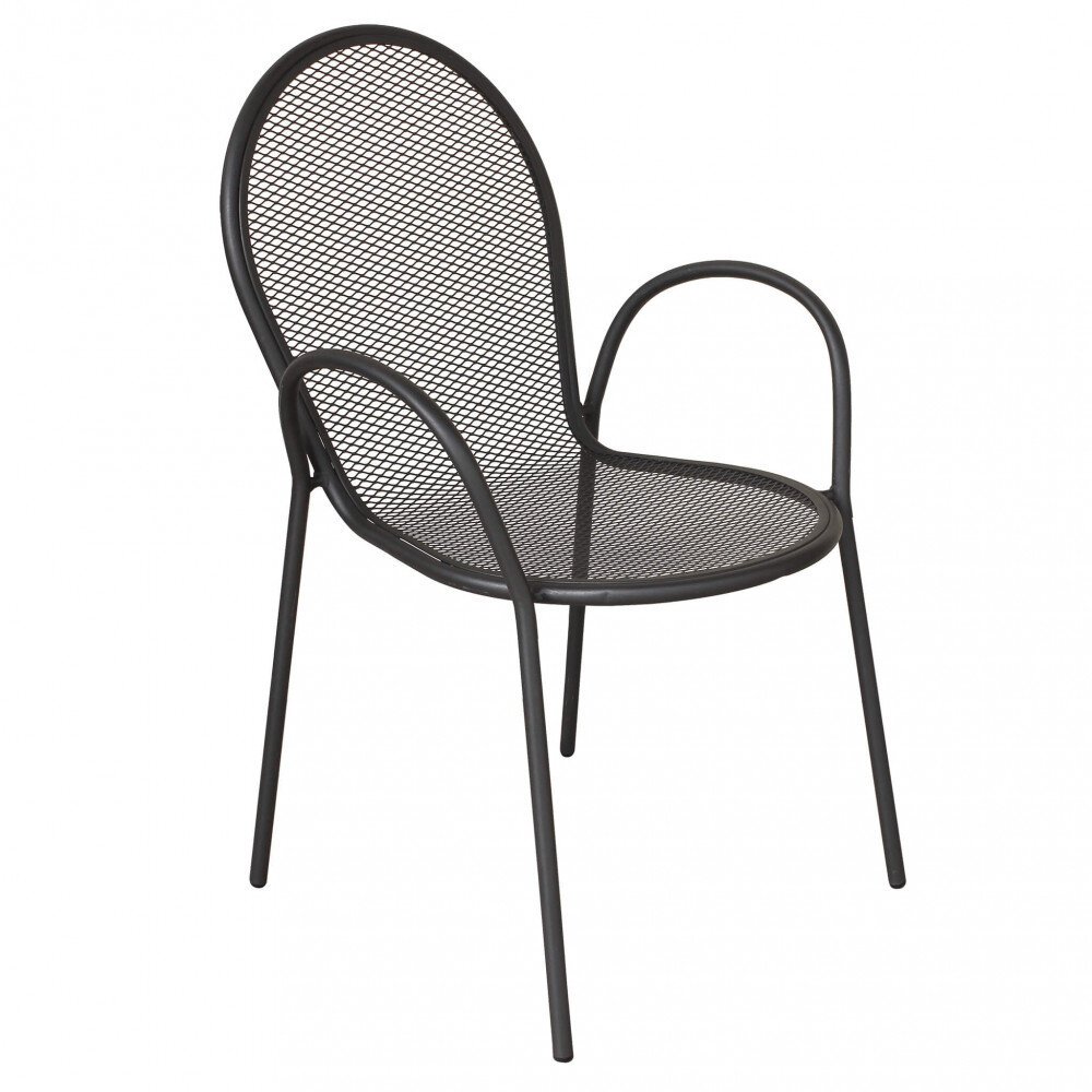 Poltrona da Giardino Impilabile in Acciaio cm 51x61x90 – JOEL