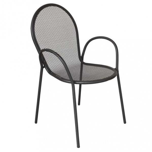 Poltrona da Giardino Impilabile in Acciaio cm 51x61x90 – JOEL