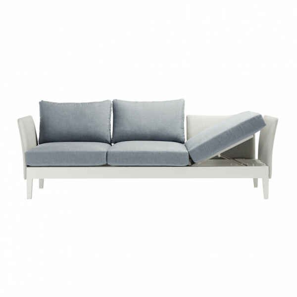 Salotto da Giardino con cuscini 5 posti in Alluminio,Textilene – LOVEL