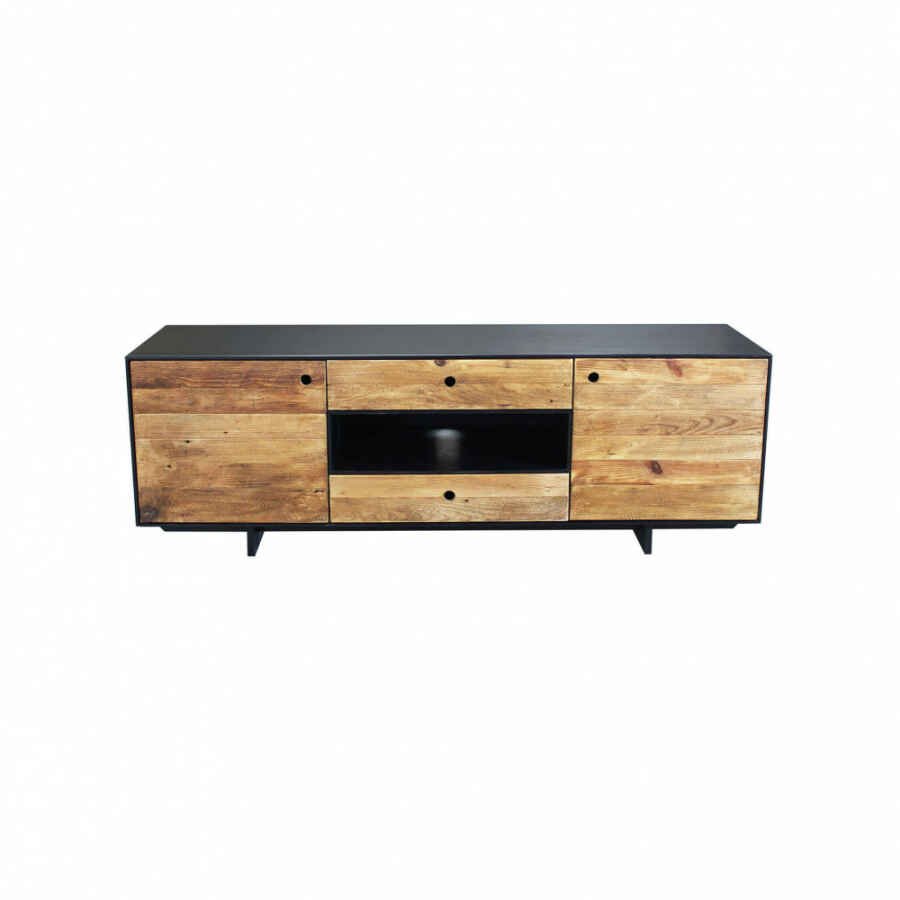 Porta tv in Pino riciclato cm 180x48x60 – JERICHO