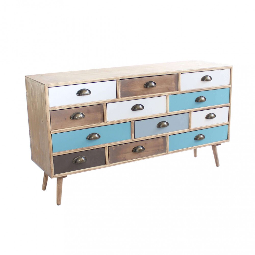 Cassettiera 12 cassetti in Legno cm 120×36,5×49 – CAL