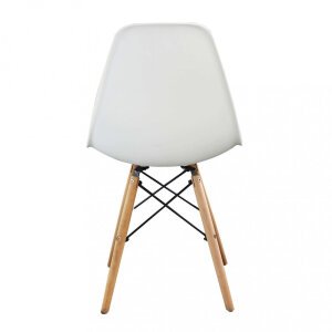 Sedia per Sala da Pranzo scandinava in Legno,Acciaio,Plastica cm 53x47x82 – NOAH