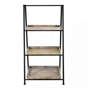 Libreria Industrial in Metallo,Legno cm 52x41x100 – BRIGHAM