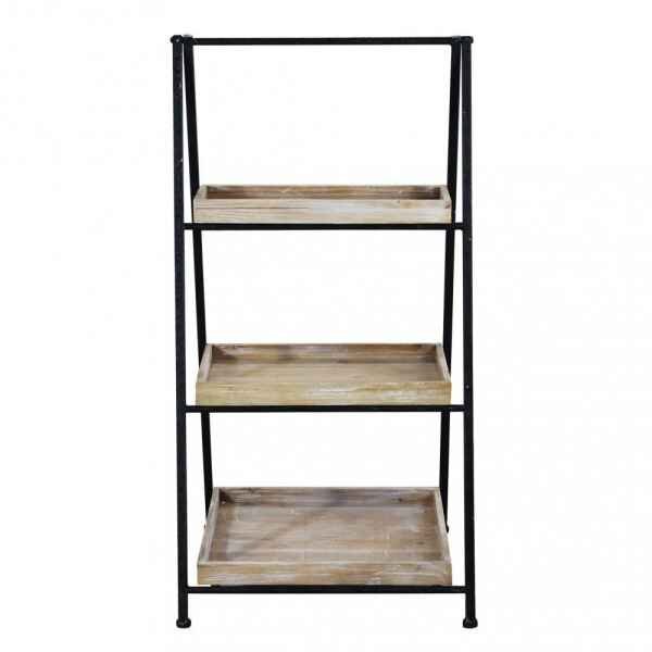 Libreria Industrial in Metallo,Legno cm 52x41x100 – BRIGHAM