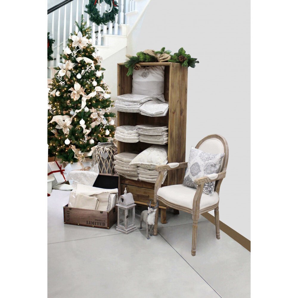 Libreria con 2 cassetti e 3 ripiani in Pino riciclato cm 60x40x160 – PINE
