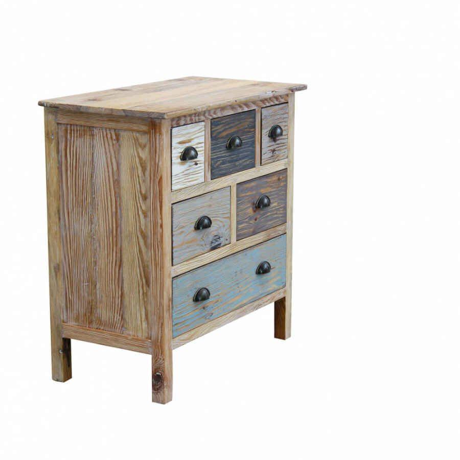 Cassettiera colorata in Legno cm 75x40x78 – FREDDY