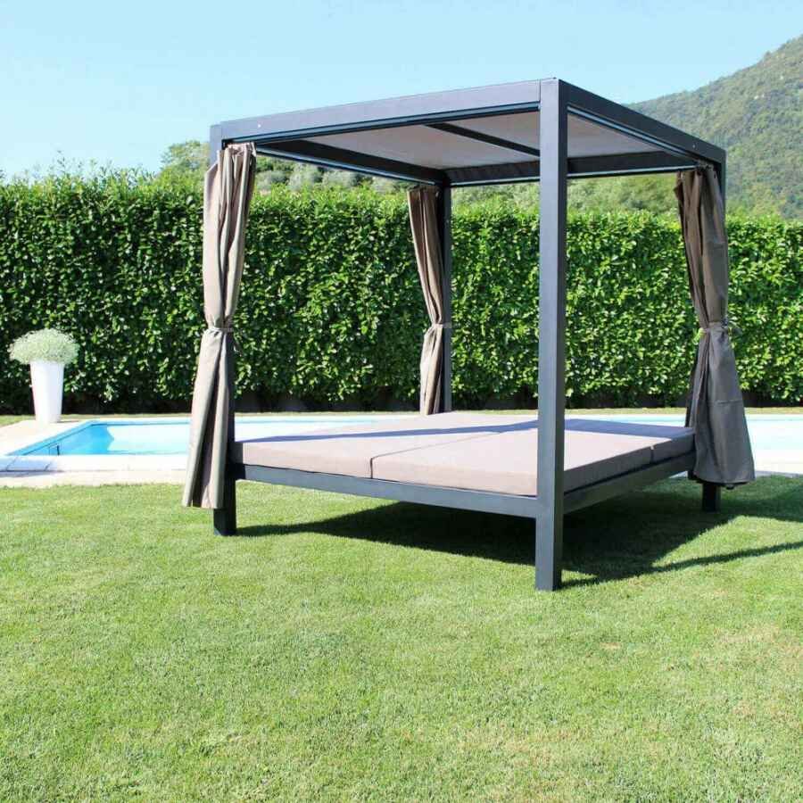 Gazebo Letto in Alluminio cm 209×188,5×206 – RICH