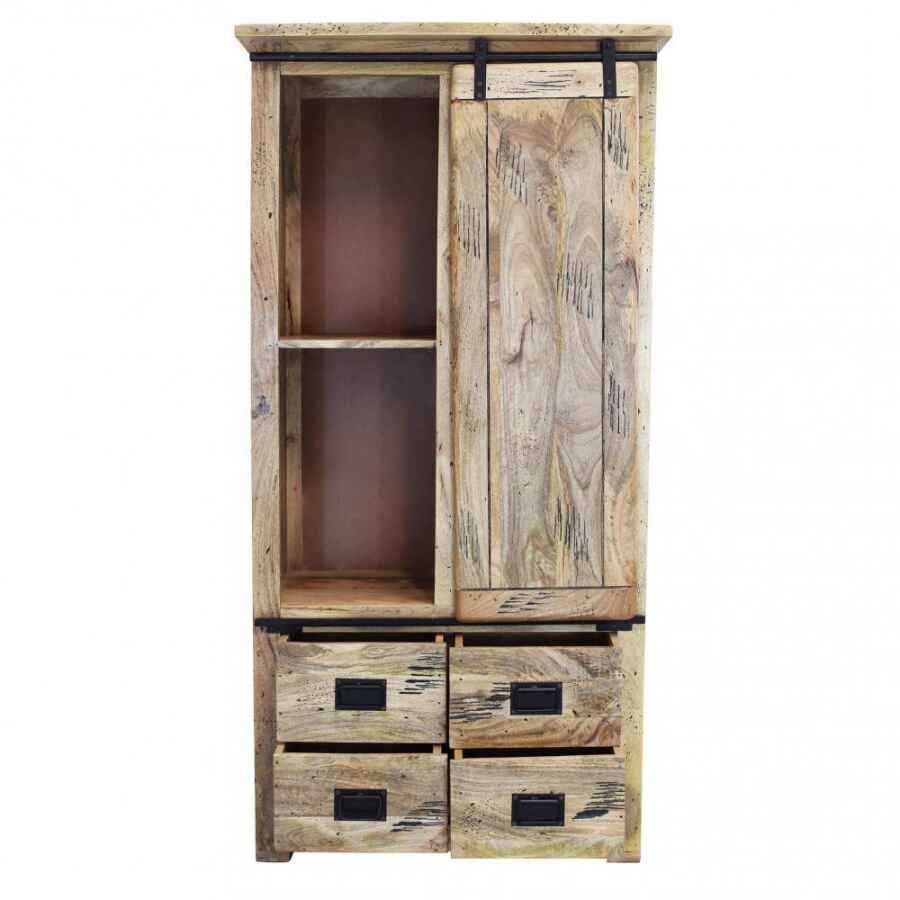 Credenza per soggiorno Industrial in Legno cm 90x45x180 – RICK