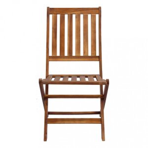 Sedia da Giardino Pieghevole in Legno,Acacia cm 46x57x91 – TYRIK