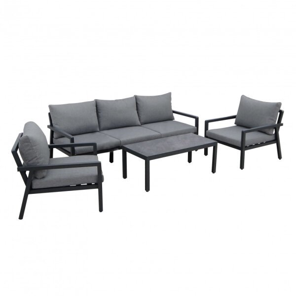 Salotto da Giardino 5 posti in Alluminio,Poliestere cm 78x85x76 – KENTON