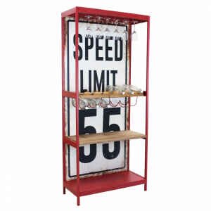 Mobile con portabottiglie in Legno,Metallo cm 80,5x37x152,5 – RODOLPH