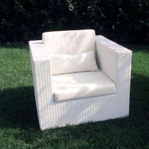 Salotto da Giardino con cuscini 4 posti in Wicker,Alluminio – ABE