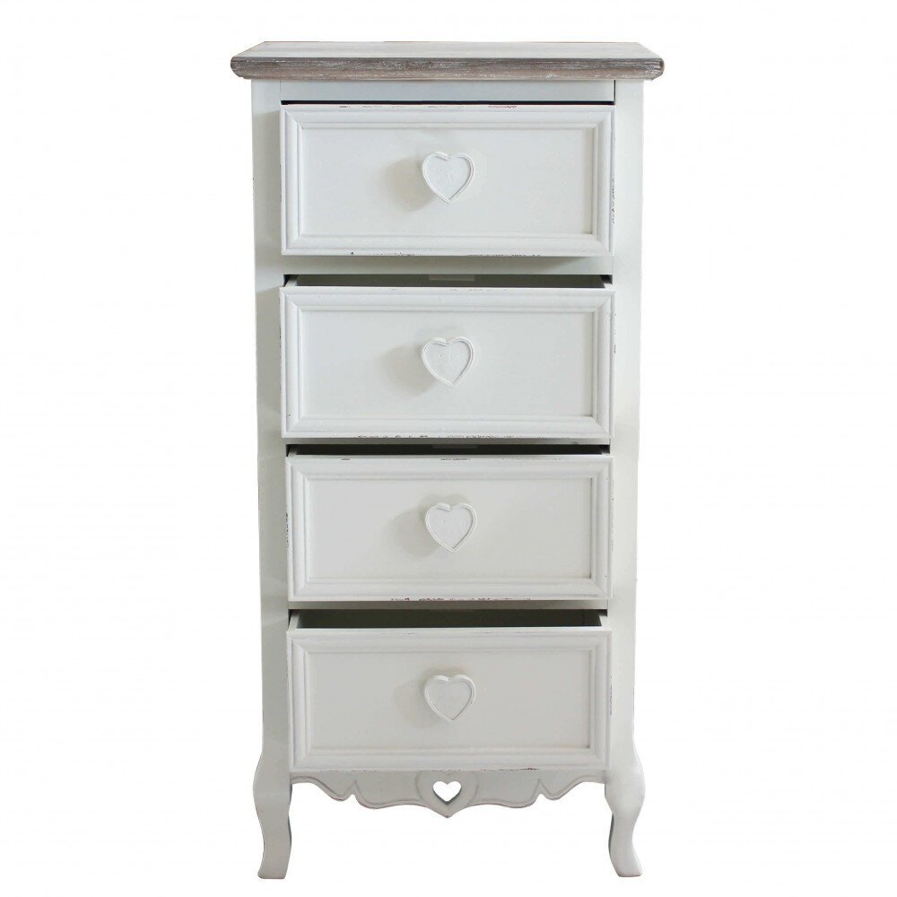 Cassettiera 4 cassetti in Legno cm 44x34x90 – CHAUNCEY