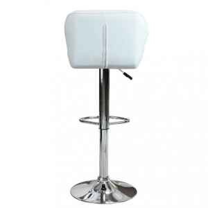 Sgabello Moderno per Sala da Pranzo in Ecopelle,Metallo cm 48x44x106 – PETER