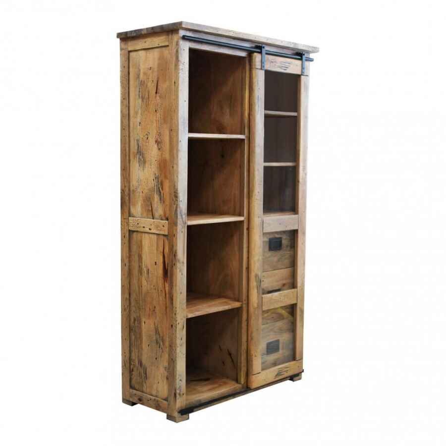 Credenza per soggiorno Industrial in Legno cm 100x48x180 – RICK