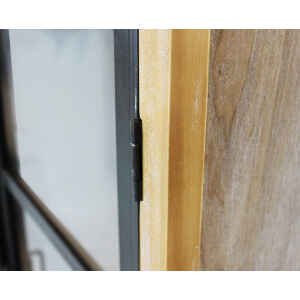 Vetrina in Legno,Metallo cm 72×35,5×130,5 – LOCKIE